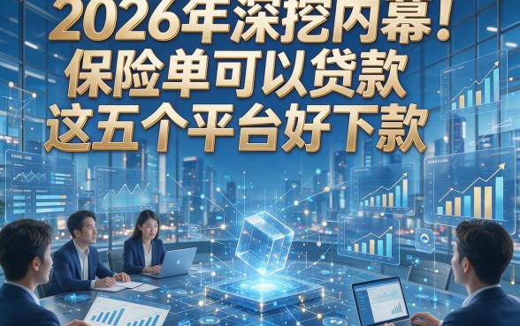 2026年深挖内幕！保险单可以贷款这五个平台好下款