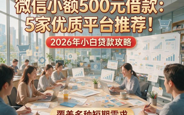 微信小额500元借款：5家优质平台推荐！2026年小白贷款攻略，覆盖多种短期需求