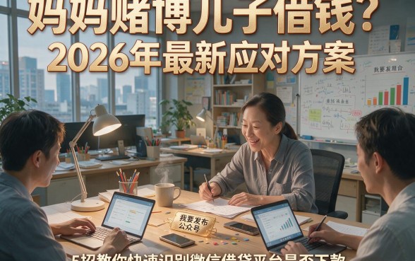 妈妈赌博儿子借钱？2026年最新应对方案，5招教你快速识别微信借贷平台是否下款