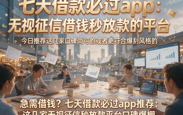 七天借款必过app：无视征信借钱秒放款的平台，今日推荐这几家口碑尚可的或者更符合爆款风格的：急需借钱？七天借款必过app推荐：这几家无视征信秒放款平台口碑爆棚