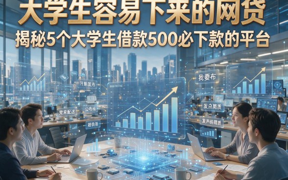 大学生容易下来的网贷，揭秘5个大学生借款500必下款的平台