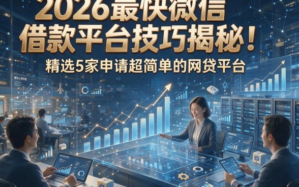 2026最快微信借款平台技巧揭秘！精选5家申请超简单的网贷平台