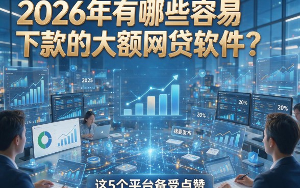 2026年有哪些容易下款的大额网贷软件？这5个平台备受点赞！