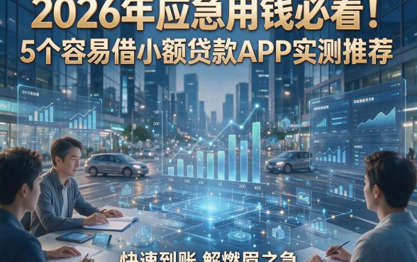 2026年应急用钱必看！5个容易借小额贷款APP实测推荐，快速到账解燃眉之急