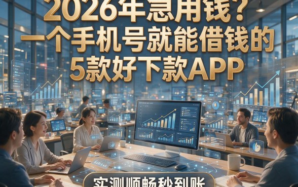 2026年急用钱？一个手机号就能借钱的5款好下款APP，实测顺畅秒到账
