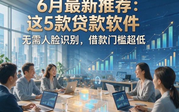 6月最新推荐：这5款贷款软件无需人脸识别，借款门槛超低
