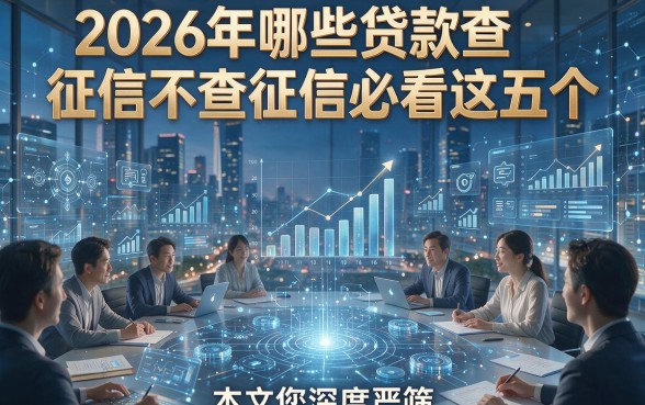 2026年哪些贷款查征信不查征信必看这五个，本文为您深度严筛！