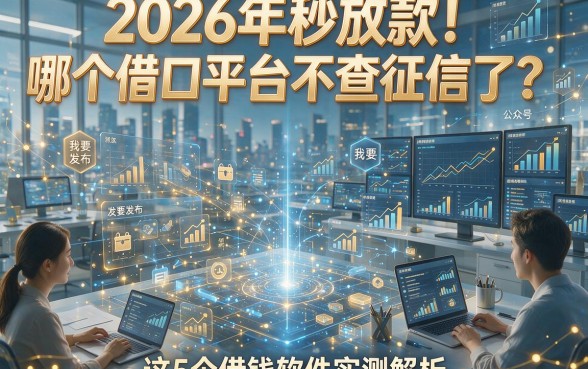 2026年秒放款！哪个借口平台不查征信了？这5个借钱软件实测解析！