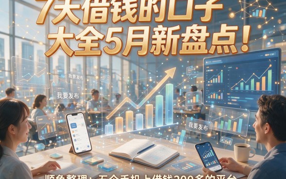 7天借钱的口子大全5月新盘点！顺便整理五个手机上借钱200多的平台