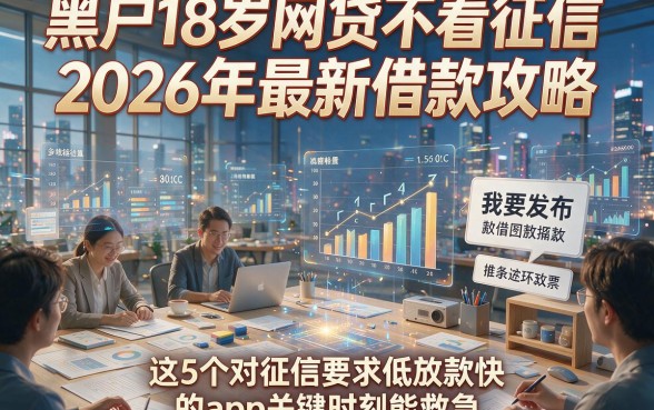 黑户18岁网贷不看征信2026年最新借款攻略，这5个对征信要求低放款快的app关键时刻能救急