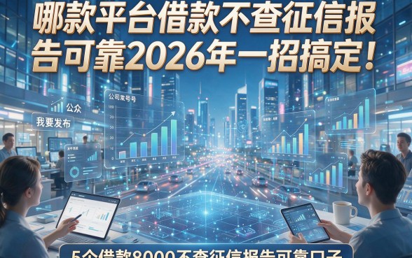哪款平台借款不查征信报告可靠2026年一招搞定！同时罗列这5个借款8000不查征信报告可靠口子