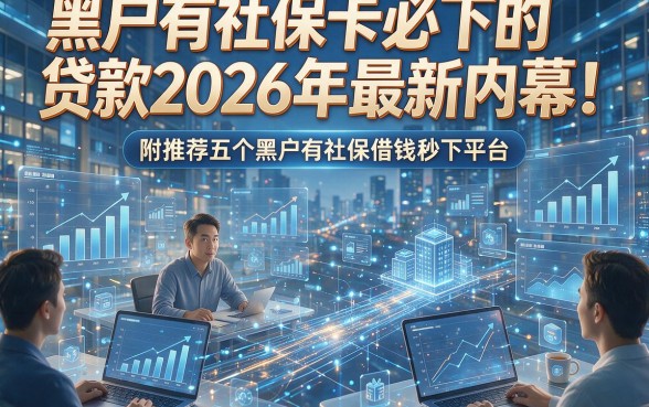 黑户有社保卡必下的贷款2026年最新内幕！附推荐五个黑户有社保借钱秒下平台