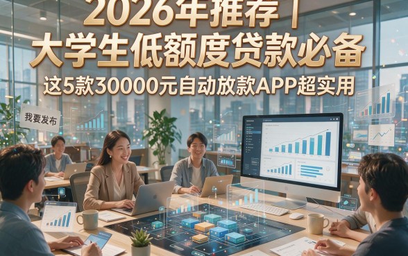 2026年推荐｜大学生低额度贷款必备，这5款30000元自动放款APP超实用