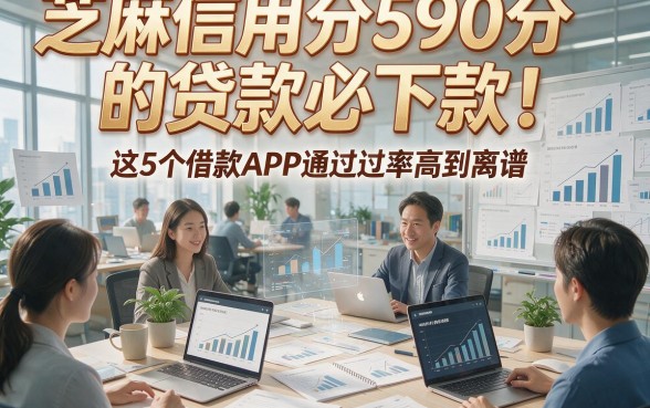 芝麻信用分590分的贷款必下款！这5个借款APP通过率高到离谱