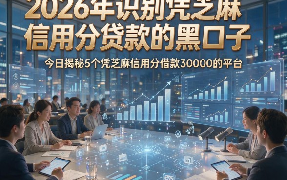 2026年识别凭芝麻信用分贷款的黑口子，今日揭秘5个凭芝麻信用分借款30000的平台