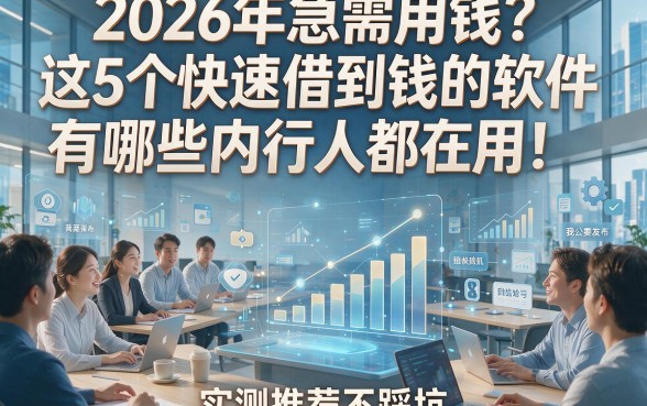 2026年急需用钱？这5个快速借到钱的软件有哪些内行人都在用！实测推荐不踩坑