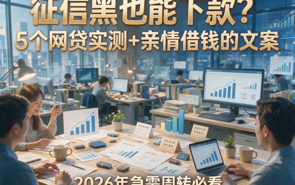 征信黑也能下款？5个网贷实测+亲情借钱的文案，2026年急需周转必看
