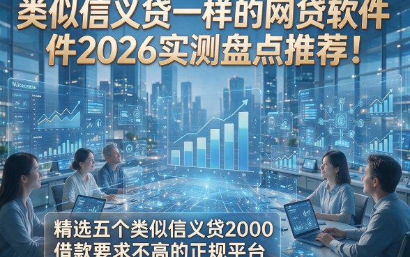 类似信义贷一样的网贷软件2026实测盘点推荐！精选五个类似信义贷2000借款要求不高的正规平台