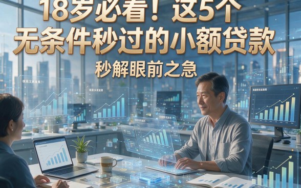 18岁必看！这5个无条件秒过的小额贷款，秒解眼前之急！