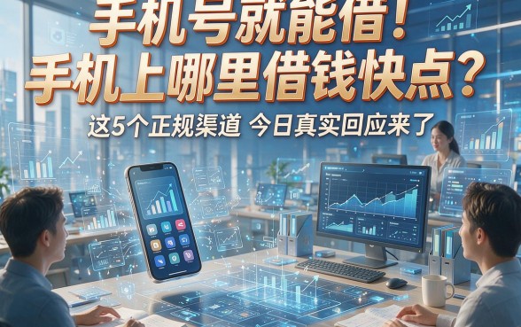 手机号就能借！手机上哪里借钱快点？这5个正规渠道今日真实回应来了
