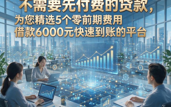 不需要先付费的贷款，为您精选5个零前期费用借款6000元快速到账的平台