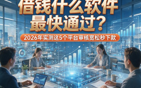 借钱什么软件 最快通过？2026年实测这5个平台审核宽松秒下款！