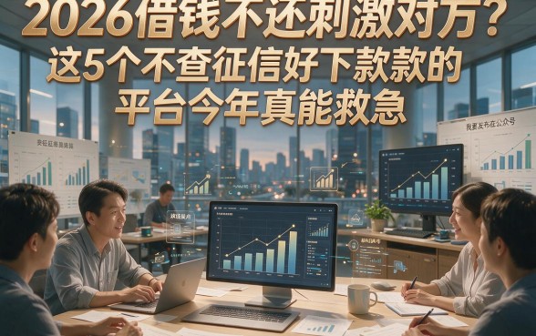 2026借钱不还刺激对方？这5个不查征信好下款的平台今年真能救急！