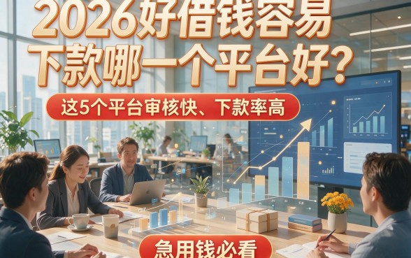 2026好借钱容易下款哪一个平台好？这5个平台审核快、下款率高，急用钱必看！