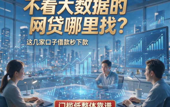 不看大数据的网贷哪里找？这几家口子借款秒下款、门槛低整体靠谱