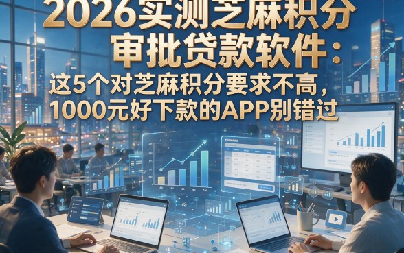 2026实测芝麻积分审批贷款软件：这5个对芝麻积分要求不高、1000元好下款的APP别错过