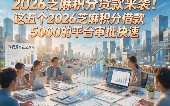 2026芝麻积分贷款来袭！这五个2026芝麻积分借款5000的平台审批快速