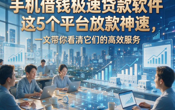 手机借钱极速贷款软件这5个平台放款神速，一文带你看清它们的高效服务！