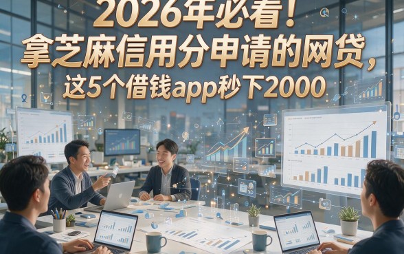 2026年必看！拿芝麻信用分申请的网贷，这5个借钱app秒下2000