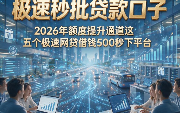 极速秒批贷款口子，2026年额度提升通道这五个极速网贷借钱500秒下平台