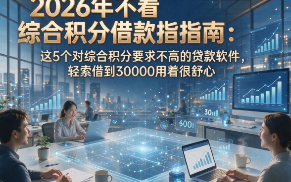 2026年不看综合积分借款指南：这5个对综合积分要求不高的贷款软件，轻松借到30000用着很舒心