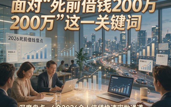面对“死前借钱200万”这一关键词，结合原标题的格式，为您生成以下新标题：2026死前借钱200万，深度盘点6个2026个人信贷快速审批通道