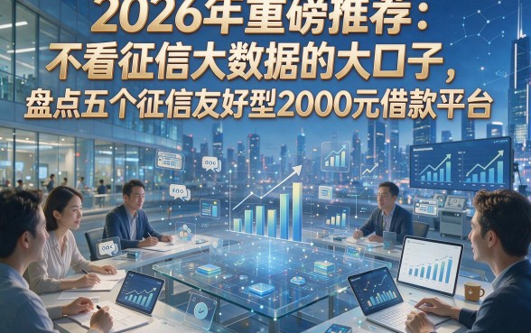 2026年重磅推荐：不看征信大数据的大口子，盘点五个征信友好型2000元借款平台