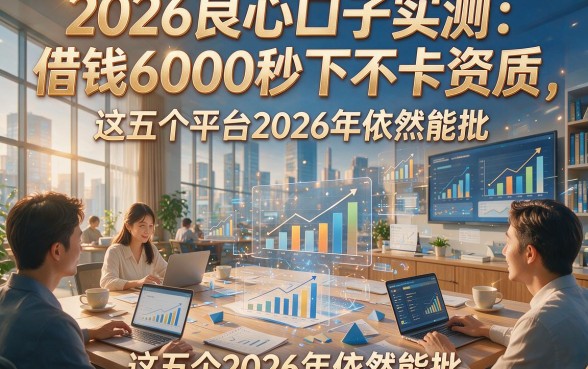2026良心口子实测：借钱6000秒下不卡资质，这五个平台2026年依然能批！