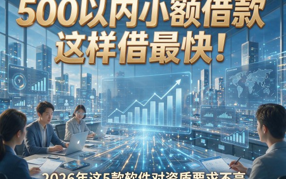 500以内小额借款这样借最快！2026年这5款软件对资质要求不高