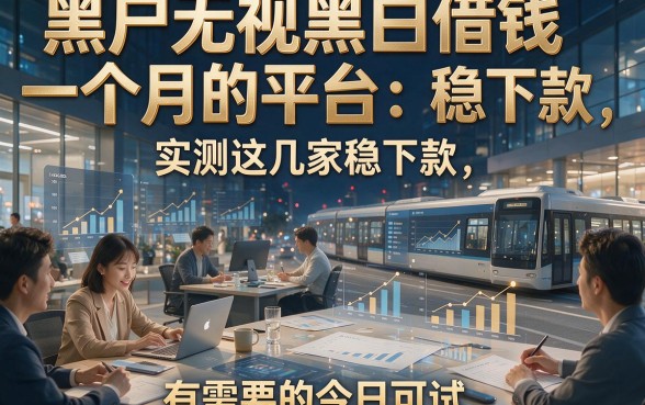 黑户无视黑白借钱一个月的平台：实测这几家稳下款，有需要的今日可试