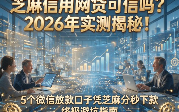 芝麻信用网贷可信吗？2026年实测揭秘！5个微信放款口子凭芝麻分秒下款，终极避坑指南