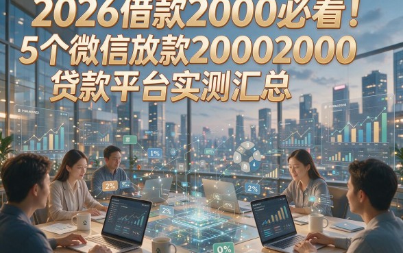 2026借款2000必看！5个微信放款2000贷款平台实测汇总，2026借款2000秒批攻略