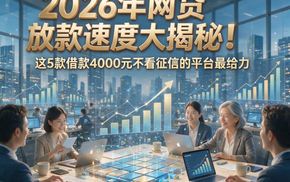 2026年网贷放款速度大揭秘！这5款借款4000元不看征信的平台最给力