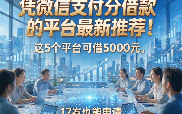 凭微信支付分借款的平台最新推荐！这5个平台可借5000元，17岁也能申请