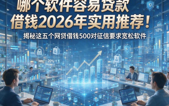 哪个软件容易贷款借钱2026年实用推荐！揭秘这五个网贷借钱500对征信要求宽松软件