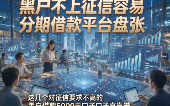 根据您提供的关键词和原标题，为您生成以下新标题：黑户不上征信容易分期借款平台盘点，这几个对征信要求不高的黑户借款5000元口子真靠谱
