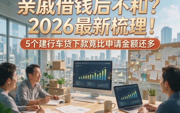 亲戚借钱后不和？2026最新梳理：5个建行车贷下款竟比申请金额还多