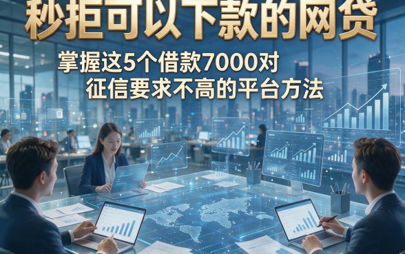 秒拒可以下款的网贷，掌握这5个借款7000对征信要求不高的平台方法
