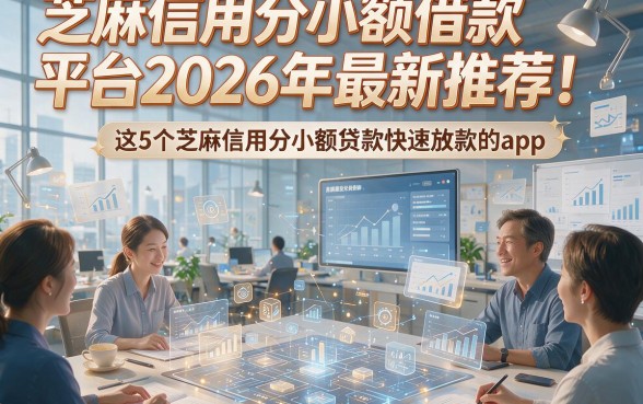 芝麻信用分小额借款平台2026年最新推荐！详解这5个芝麻信用分小额贷款快速放款的app