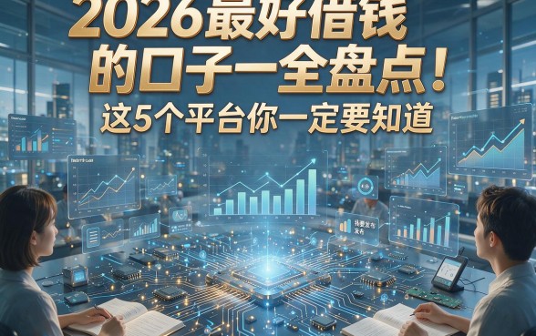 2026最好借钱的口子全盘点！这5个平台你一定要知道！